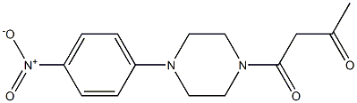 1-[4-(4-nitrophenyl)piperazin-1-yl]butane-1,3-dione Struktur