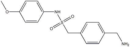 1-[4-(aminomethyl)phenyl]-N-(4-methoxyphenyl)methanesulfonamide Struktur