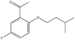 1-[5-fluoro-2-(3-methylbutoxy)phenyl]ethan-1-one Struktur