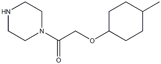 1-{[(4-methylcyclohexyl)oxy]acetyl}piperazine Struktur