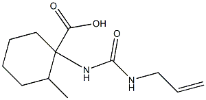 1-{[(allylamino)carbonyl]amino}-2-methylcyclohexanecarboxylic acid Struktur