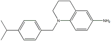 1-{[4-(propan-2-yl)phenyl]methyl}-1,2,3,4-tetrahydroquinolin-6-amine Struktur