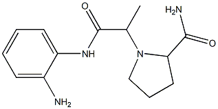 1-{1-[(2-aminophenyl)carbamoyl]ethyl}pyrrolidine-2-carboxamide Struktur