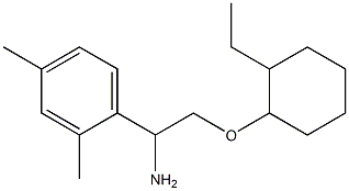 1-{1-amino-2-[(2-ethylcyclohexyl)oxy]ethyl}-2,4-dimethylbenzene Struktur