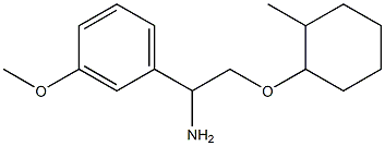 1-{1-amino-2-[(2-methylcyclohexyl)oxy]ethyl}-3-methoxybenzene Struktur