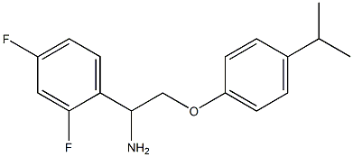 1-{1-amino-2-[4-(propan-2-yl)phenoxy]ethyl}-2,4-difluorobenzene Struktur