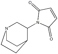 1-{1-azabicyclo[2.2.2]octan-3-yl}-2,5-dihydro-1H-pyrrole-2,5-dione Struktur