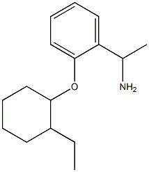 1-{2-[(2-ethylcyclohexyl)oxy]phenyl}ethan-1-amine Struktur