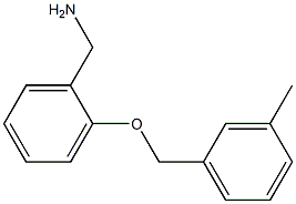 1-{2-[(3-methylbenzyl)oxy]phenyl}methanamine Struktur