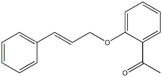 1-{2-[(3-phenylprop-2-en-1-yl)oxy]phenyl}ethan-1-one Struktur