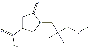 1-{2-[(dimethylamino)methyl]-2-methylpropyl}-5-oxopyrrolidine-3-carboxylic acid Struktur