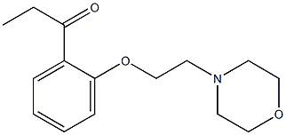 1-{2-[2-(morpholin-4-yl)ethoxy]phenyl}propan-1-one Struktur