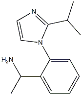 1-{2-[2-(propan-2-yl)-1H-imidazol-1-yl]phenyl}ethan-1-amine Struktur