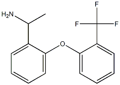 1-{2-[2-(trifluoromethyl)phenoxy]phenyl}ethan-1-amine Struktur