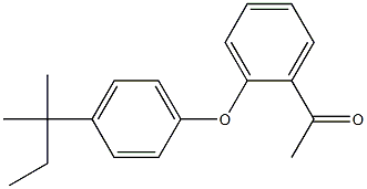 1-{2-[4-(2-methylbutan-2-yl)phenoxy]phenyl}ethan-1-one Struktur