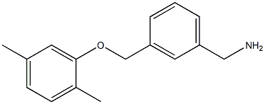 1-{3-[(2,5-dimethylphenoxy)methyl]phenyl}methanamine Struktur