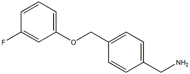 1-{4-[(3-fluorophenoxy)methyl]phenyl}methanamine Struktur