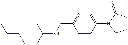 1-{4-[(heptan-2-ylamino)methyl]phenyl}pyrrolidin-2-one Struktur