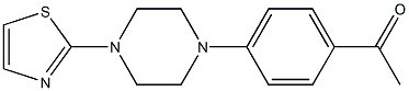 1-{4-[4-(1,3-thiazol-2-yl)piperazin-1-yl]phenyl}ethan-1-one Struktur