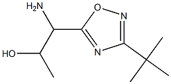 1-amino-1-(3-tert-butyl-1,2,4-oxadiazol-5-yl)propan-2-ol Struktur