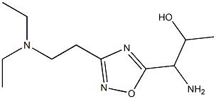 1-amino-1-{3-[2-(diethylamino)ethyl]-1,2,4-oxadiazol-5-yl}propan-2-ol Struktur