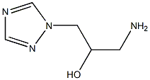 1-amino-3-(1H-1,2,4-triazol-1-yl)propan-2-ol Struktur