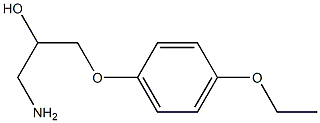 1-amino-3-(4-ethoxyphenoxy)propan-2-ol Struktur