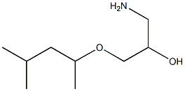 1-amino-3-[(4-methylpentan-2-yl)oxy]propan-2-ol Struktur