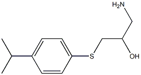 1-amino-3-{[4-(propan-2-yl)phenyl]sulfanyl}propan-2-ol Struktur