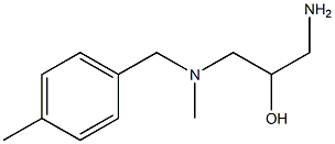 1-amino-3-{methyl[(4-methylphenyl)methyl]amino}propan-2-ol Struktur