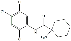 1-amino-N-(2,4,5-trichlorophenyl)cyclohexane-1-carboxamide Struktur