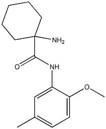 1-amino-N-(2-methoxy-5-methylphenyl)cyclohexanecarboxamide Struktur