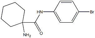 1-amino-N-(4-bromophenyl)cyclohexanecarboxamide Struktur