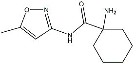 1-amino-N-(5-methylisoxazol-3-yl)cyclohexanecarboxamide Struktur