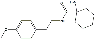 1-amino-N-[2-(4-methoxyphenyl)ethyl]cyclohexanecarboxamide Struktur