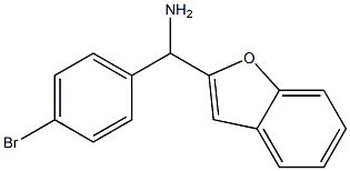 1-benzofuran-2-yl(4-bromophenyl)methanamine Struktur