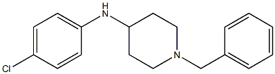 1-benzyl-N-(4-chlorophenyl)piperidin-4-amine Struktur