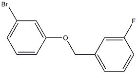 1-bromo-3-[(3-fluorophenyl)methoxy]benzene Struktur