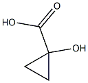 1-hydroxycyclopropane-1-carboxylic acid Struktur