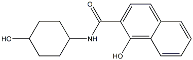 1-hydroxy-N-(4-hydroxycyclohexyl)naphthalene-2-carboxamide Struktur