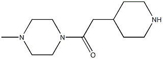 1-methyl-4-(piperidin-4-ylacetyl)piperazine Struktur