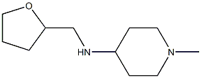 1-methyl-N-(oxolan-2-ylmethyl)piperidin-4-amine Struktur