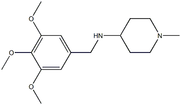 1-methyl-N-[(3,4,5-trimethoxyphenyl)methyl]piperidin-4-amine Struktur