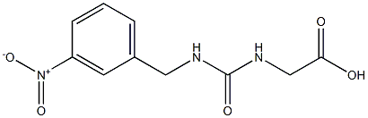 2-({[(3-nitrophenyl)methyl]carbamoyl}amino)acetic acid Struktur