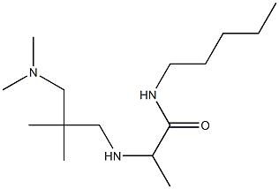 2-({2-[(dimethylamino)methyl]-2-methylpropyl}amino)-N-pentylpropanamide Struktur