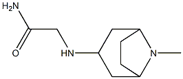 2-({8-methyl-8-azabicyclo[3.2.1]octan-3-yl}amino)acetamide Struktur