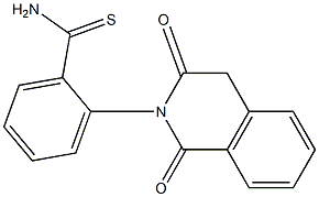 2-(1,3-dioxo-1,2,3,4-tetrahydroisoquinolin-2-yl)benzene-1-carbothioamide Struktur