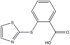 2-(1,3-thiazol-2-ylthio)benzoic acid Struktur