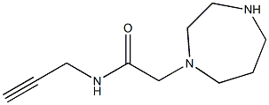 2-(1,4-diazepan-1-yl)-N-prop-2-ynylacetamide Struktur