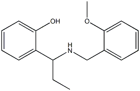 2-(1-{[(2-methoxyphenyl)methyl]amino}propyl)phenol Struktur